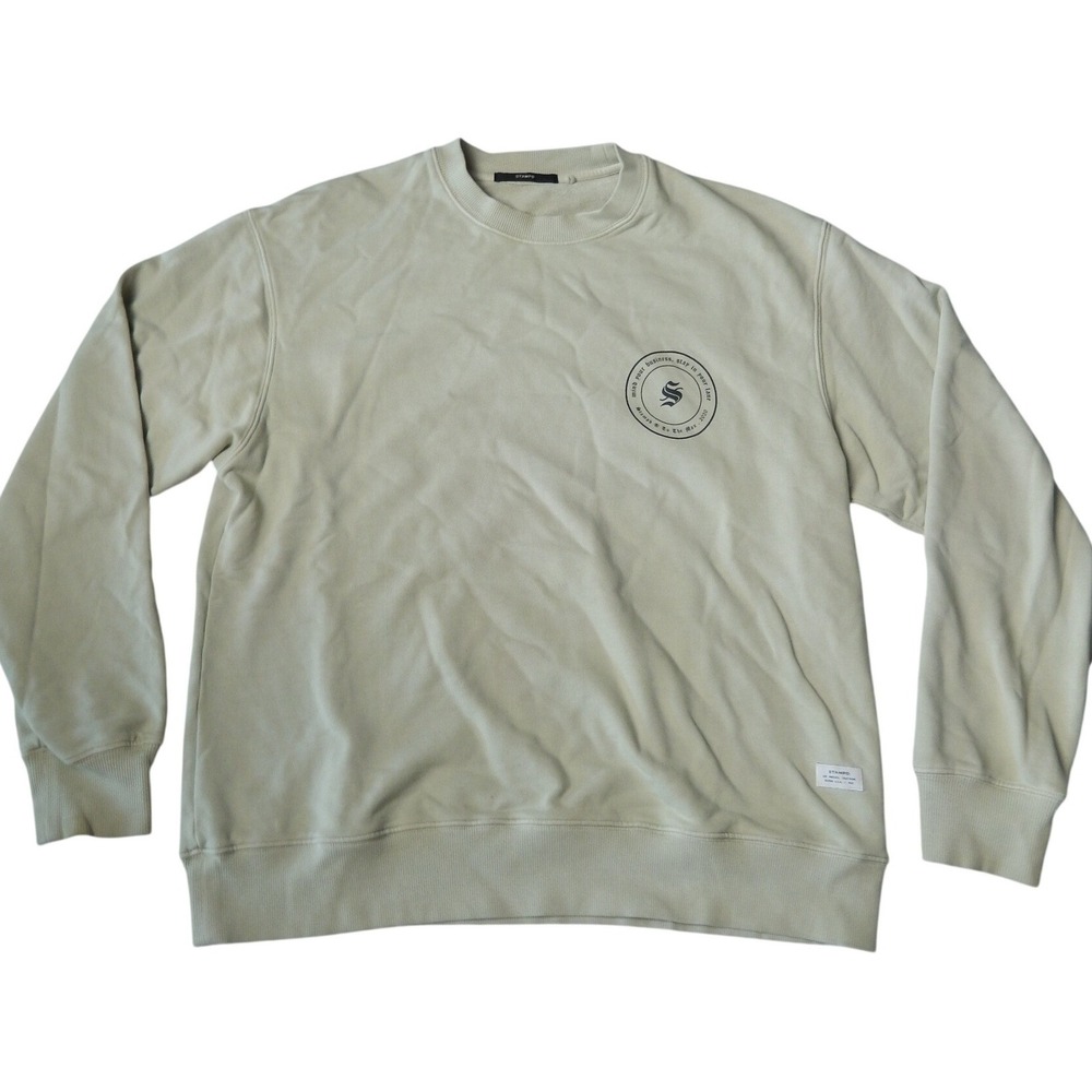 Stampd Los Angeles Mens‎ Graphic Crewneck Sweatshirt Sage / Stone Size L